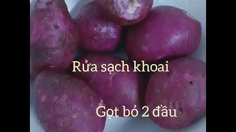 Luộc khoai bằng lò vi sóng