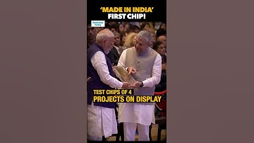 PM Narendra Modi Presented With Vikram, India’s First Fully Indigenous 32-Bit Chip