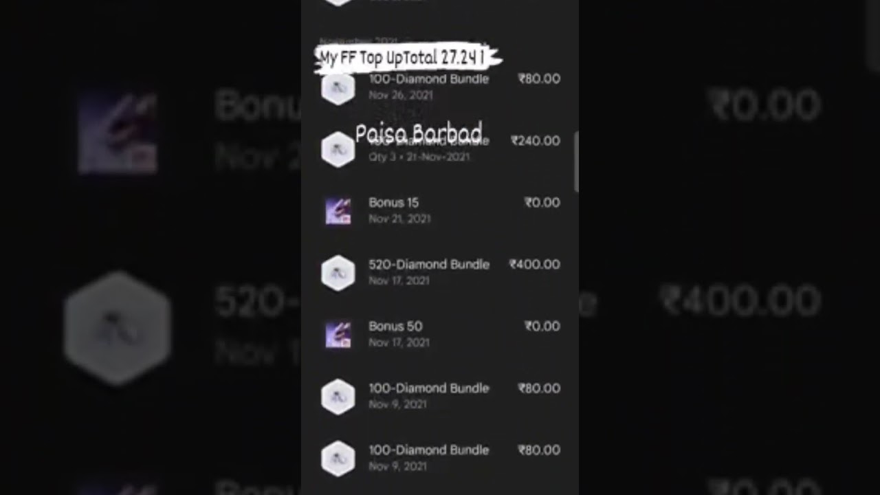 Paisa Bordad 😂😂 Total amount 27.241Greena  Free Fire shipping