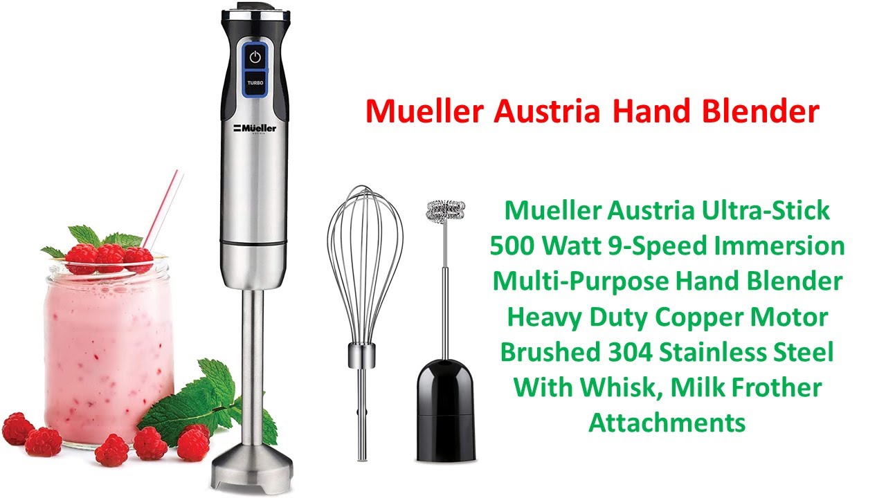 Mueller Austria Ultra-Stick 500 Watt 9-Speed Immersion Multi-Purpose Hand Blender