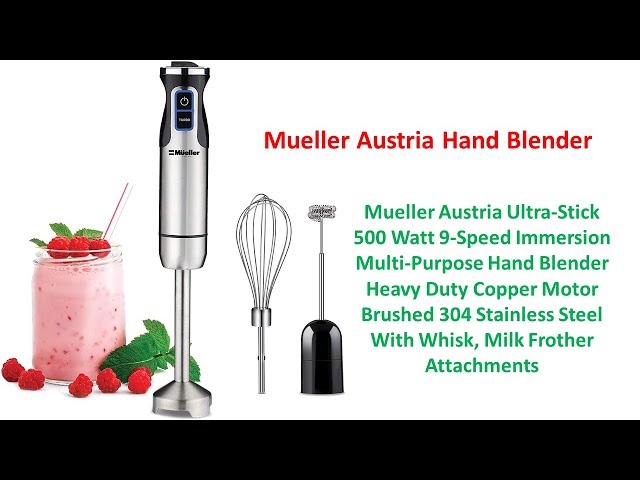 Mueller Austria Ultra-Stick Immersion Hand Blender 9 (Drop Ship): PKU  Perspectives