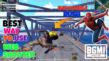 Best Way To Rush In Bgmi Using Web Shooter in Military Base Bridge - Web Shooter Tips And Tricks