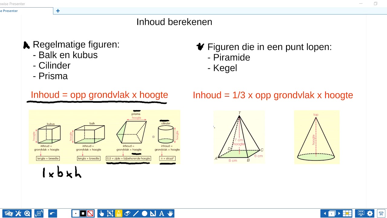 Formules om inhoud te berekenen YouTube Formules om inhoud te berekenen YouTube