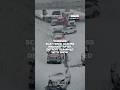 Vehicles scattered across highway after Detroit slammed with snow