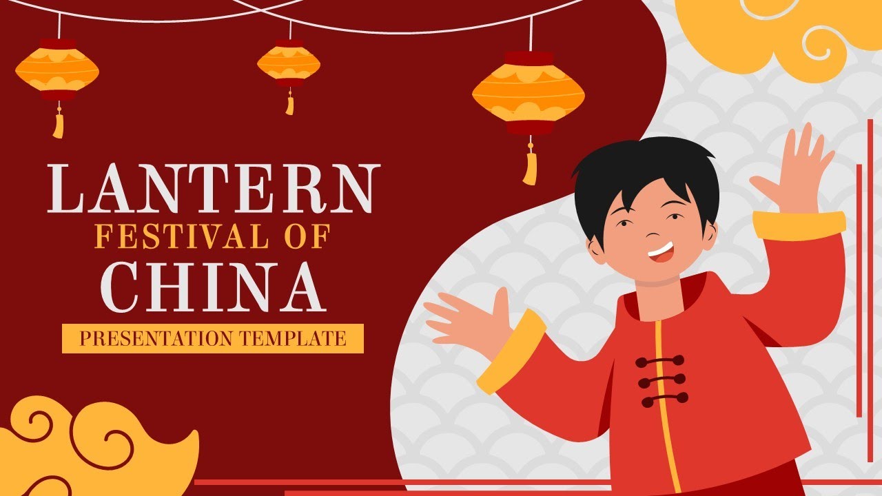 Lantern Festival of China Animated PPT Template