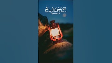 أَفَلَا يَتُوبُونَ إلَى اللَّهِ وَيَسْتَغْفِرُونَه 🤍 القارئ عبد الرحمن مسعد 🤍