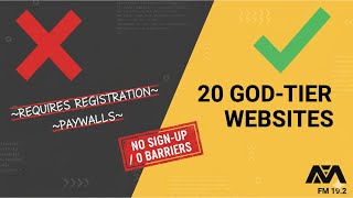 免费、好用、免注册！20个宝藏网站让你相见恨晚｜FM19.2