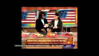 CBS: Stacy Cox gives beauty tips using Thanksgiving essentials