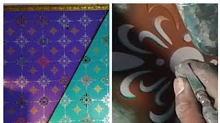 Kayra Decor Modern Wall Design Stencils for Wall Painting for Wall Decoration  NCS music