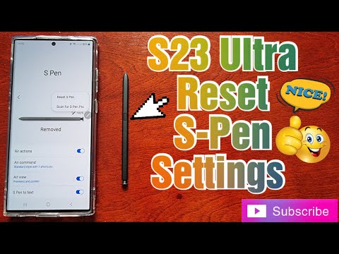 Samsung Galaxy S23 Ultra How to Reset The S-PEN Settings