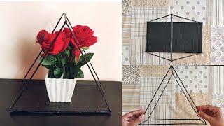 DIY - 3D Geometric Triangle l Crafts with bamboo sticks l Room/Home decor