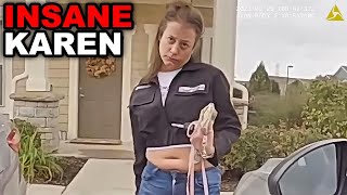 Entitled Karen Calls 911 on Herself and gets ARRESTED Entitled Karen Calls 911 on Herself and gets ARRESTED