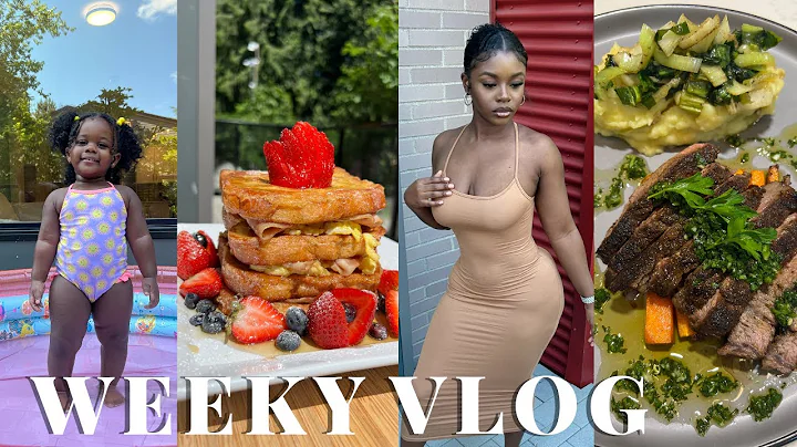 WEEKLY VLOG: BRUNCH, POOL DAY/FUN DAY | RAVEN ROBE...