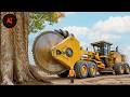 Extreme Dangerous Fastest Big Chainsaw Cutting Tree Machines | Monster Stump Removal Excavator #4