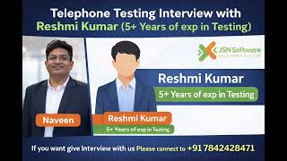 Realtime Telephonic Testing Interview with 5+ Years of Experience | Manual | API |Automation Testing