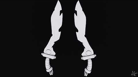 Stylized Pirate Sword - High-Poly Breakdown Render