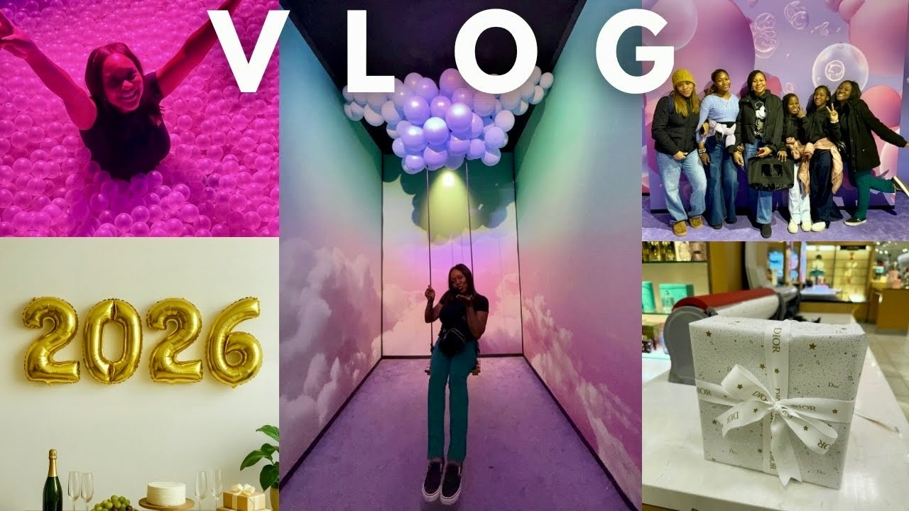 Часть 2, Уютный видеоблог | Прыжки с парашютом в помещении | Новый год | Планета мыльных пузырей ...