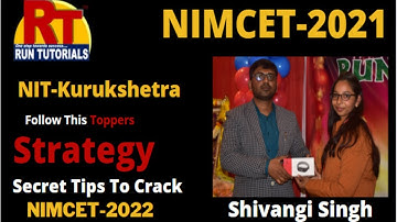 NIMCET-2021 Topper  |NIT-Kurushetra|Varanasi (UP) |Secret Tips To Crack NIMCET|#varanasi