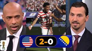 USA Cruise Past Bosnia with Ease! | Zlatan & Thierry Henry Analysis | USA vs. Bosnia and Herzegovina