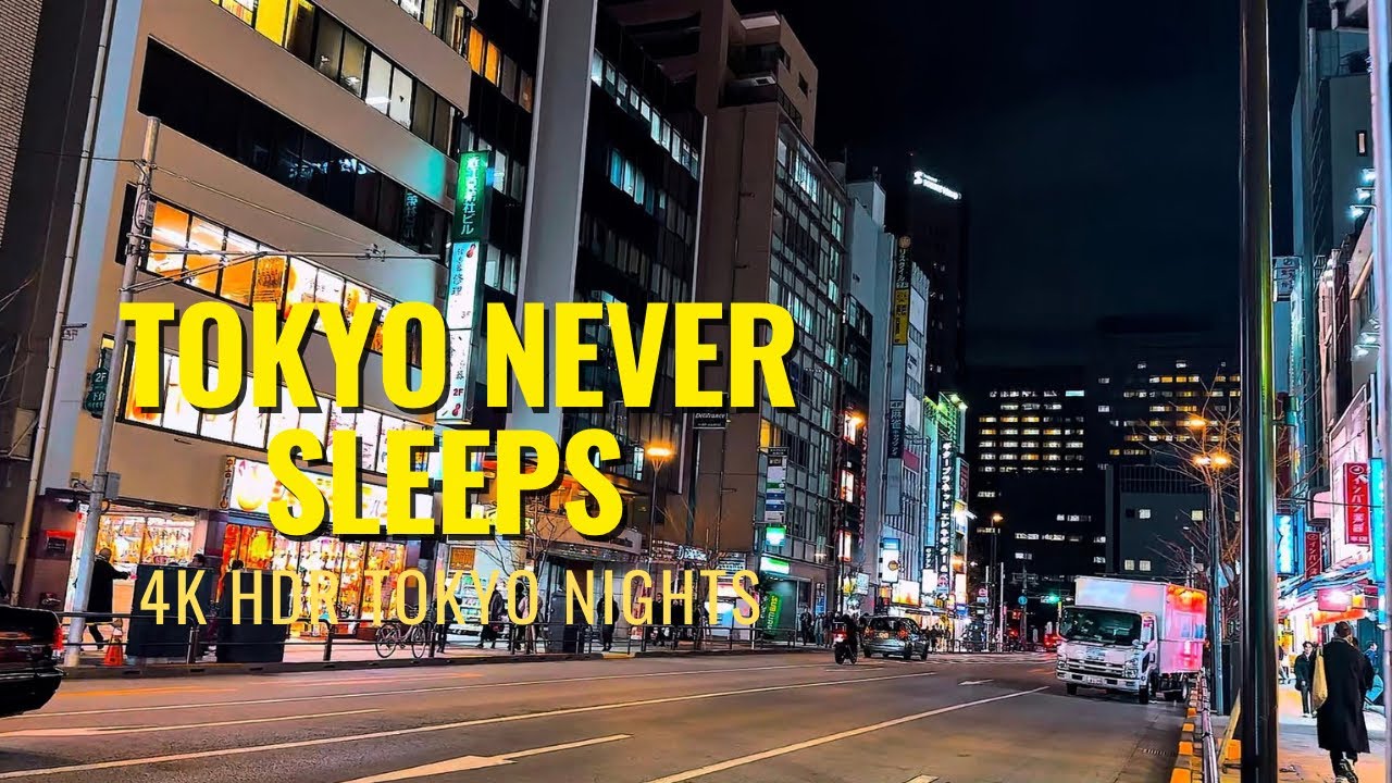 Tokyo at Night 🇯🇵 | Beautiful City Lights & Night Vibes