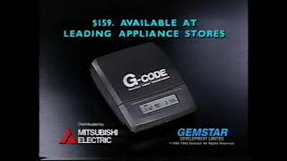 G code VHS programer 1992 ad nz