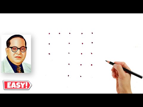 easy - Dr. B.R. Ambedkar Drawing // How to draw Babasaheb Ambedkar