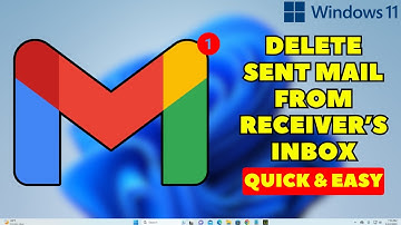 How to Delete Sent Mail From Receiver