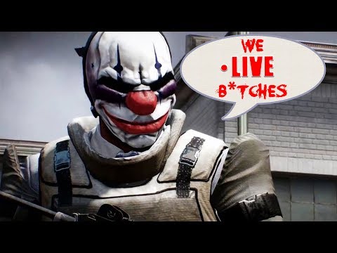 Payday 2 "It sounds like someone's breaking in but it was just my shoes squeaking." - Payday 2 "It sounds like someone's breaking in but it was just my shoes squeaking."
