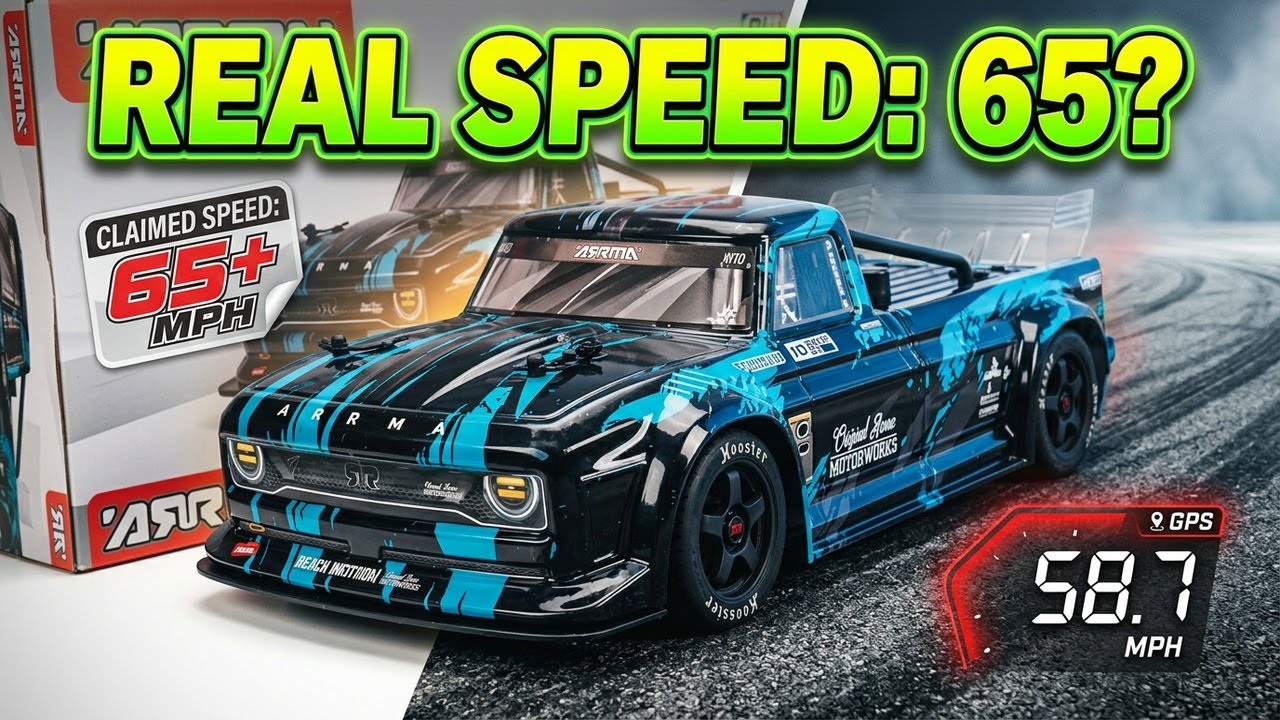 ARRMA Infraction: Real Speed vs. The Box Claims! (GPS Test) #arrma #arrmainfraction #rcspeed l