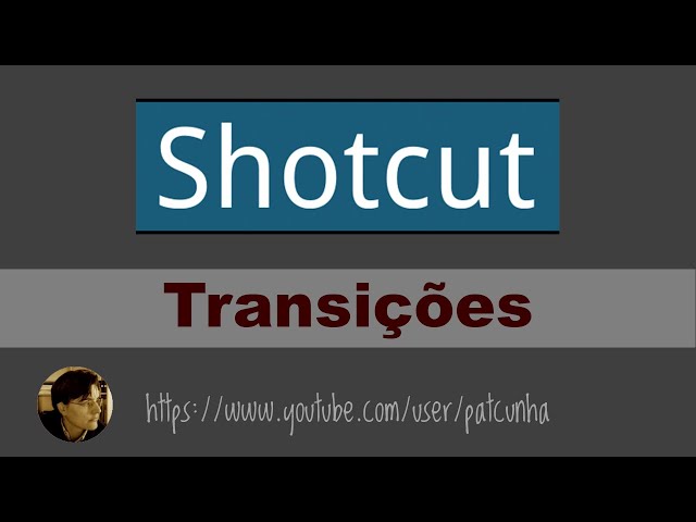 Transições no Shotcut