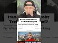Komplette Eskalation🚨 Trump, Iran &amp; Eskalation💣Krieg oder Verhandlung❗️#usa #iran #wirtschaft