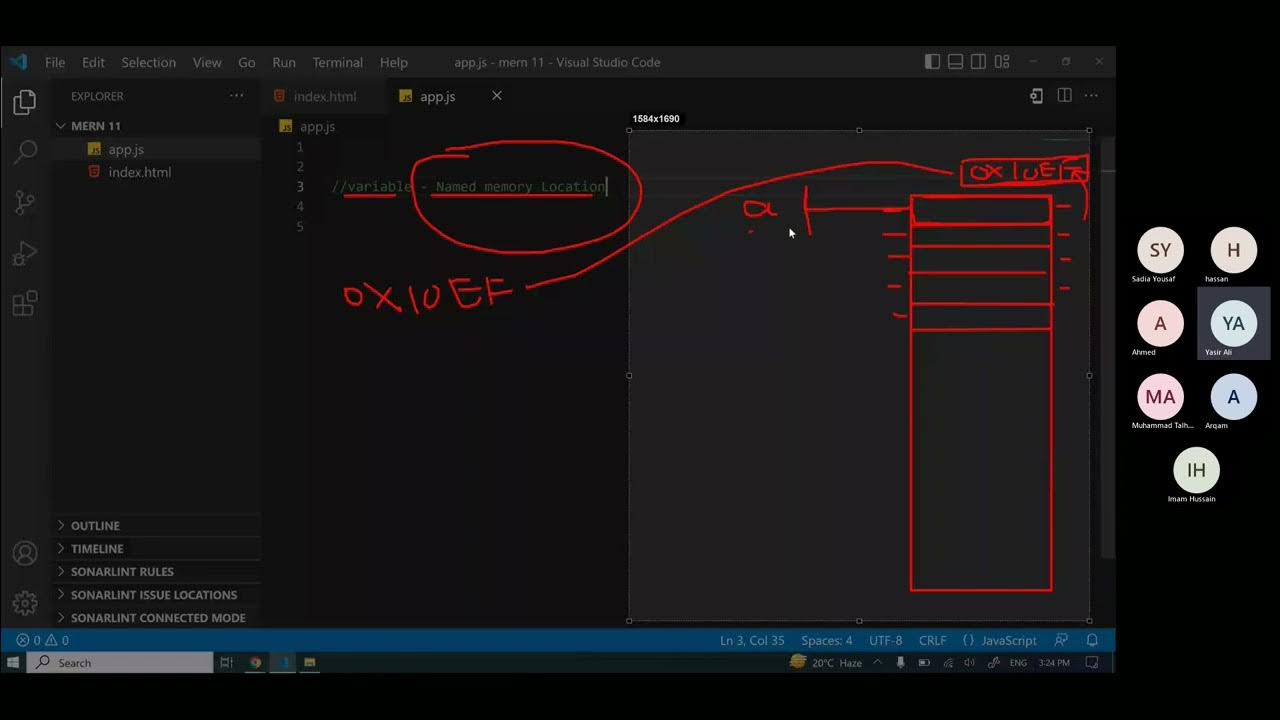 Introduction to JavaScript, Variables, Arrays and objects - YouTube image.