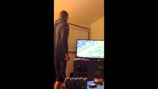 Golden Tate touchdown MNF M.D. Jennings (husbands reaction)