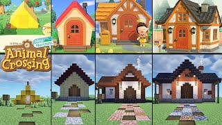 How to Build EVERY House from Animal Crossing New Horizons in Minecraft 1.16