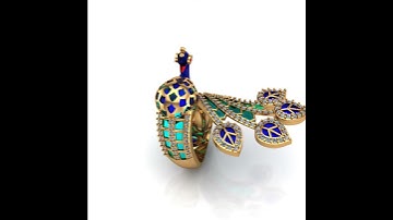 matrix 9 RENDER VIDEO LATEST DIAMOND JEWELLERY PEACOCK LADIES RING 07 VIDEO