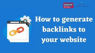 How to generate backlinks to your website | Website traffic | SEO Tutorial | Digital Rakesh