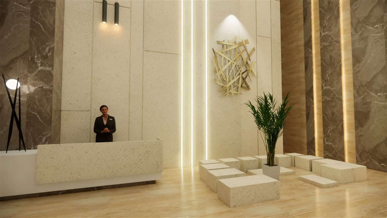 Residential lift lobby 01