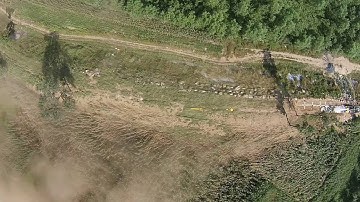 Aerial video recording of a CO2 pipeline rupture test