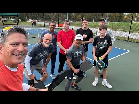 #pickleball Roger, Bob, Jeff Lena, Andy B, Mike, Wil, John Webb 10/21/23 West Deptford Pickleball
