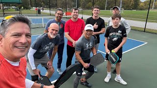 #pickleball Roger, Bob, Jeff Lena, Andy B, Mike, Wil, John Webb 10/21/23 West Deptford Pickleball
