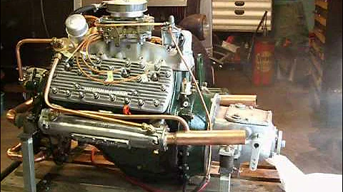 Marine Ford Flathead V8, first run!