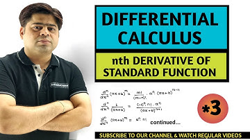 DIFFERENTIAL CALCULUS - SUCCESSIVE DIFFERENTIATION IN HINDI - nth DERIVATIVE OF STANDARD FUNCTION 3