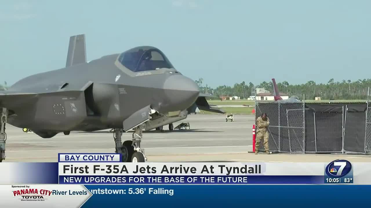 First F35A Arrives At Tyndall - YouTube