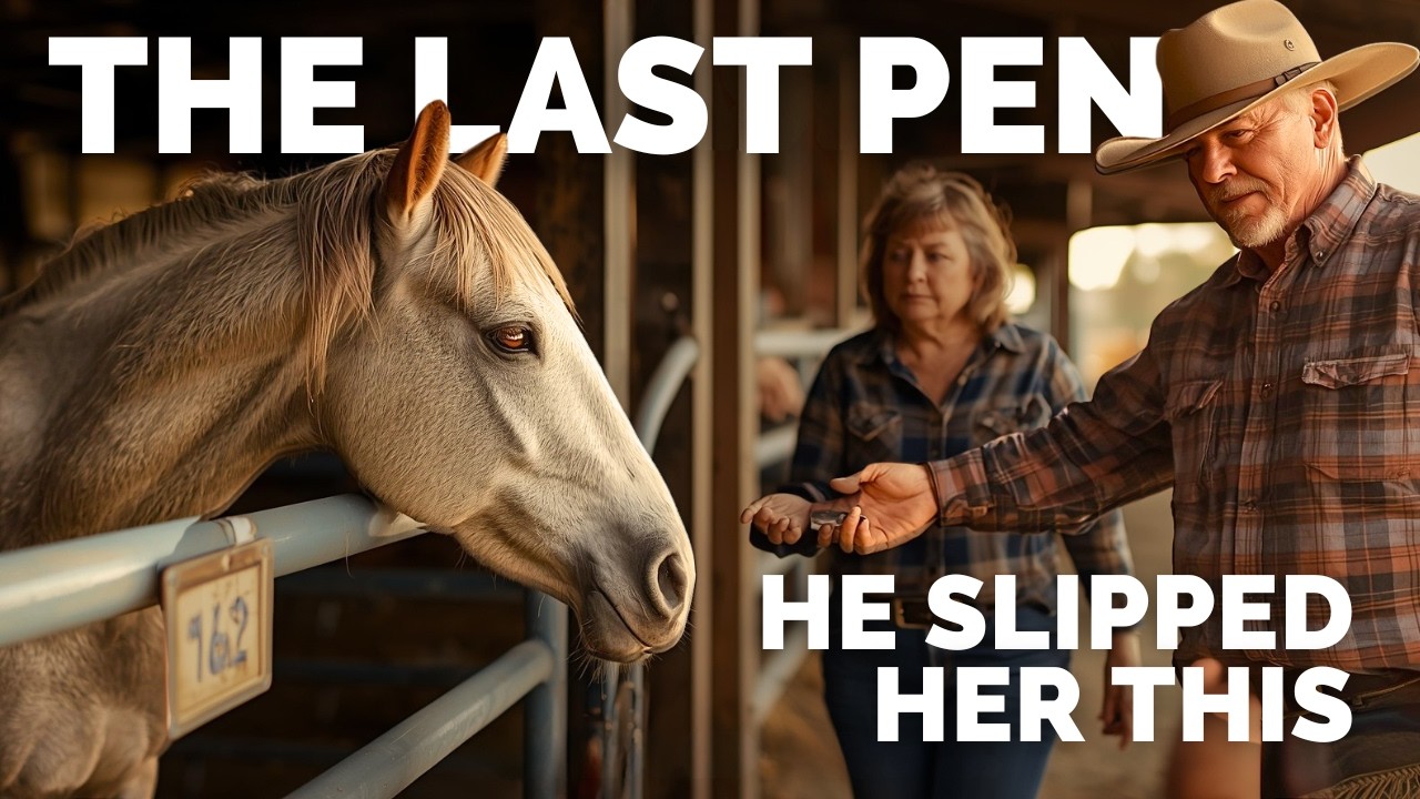 A Widow Took the Last Pen Horse Home... The Auctioneer Slipped Her Something After the Gavel