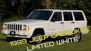 1999 Jeep Cherokee Limited 4X4 XJ 4.0L I6 ENGINE White WITH LEATHER & FACTORY ALLOY