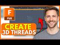 How to CREATE 3D Threads on a Bolt in Fusion 360 (EASY) 2026