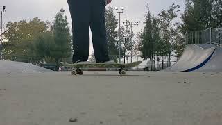 180 no comply trick tip skateboarding