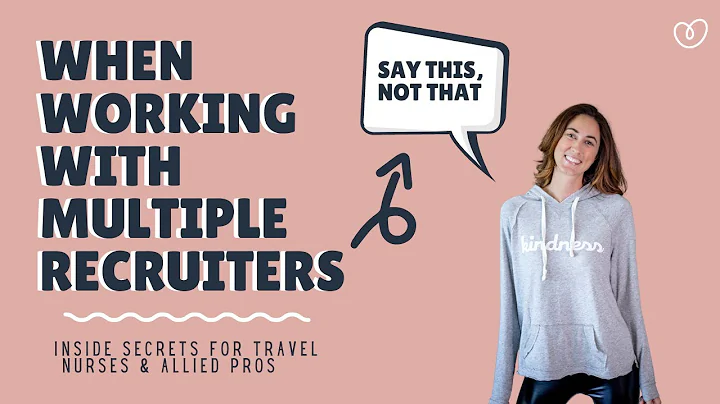 Travel nurses & allied - when working with multiple recruiters, say THIS (not that) 🎤