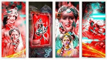 Radha krishna holi special video editing alight motion | Holi dj status video editing alight motion