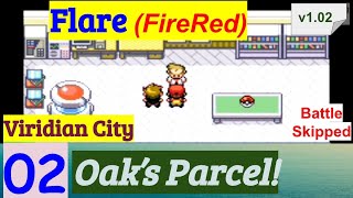 Pokemon Flare (FireRed) Part 2 Handed Oak's Parcel & Viridian City | GBA Rom Hack screenshot 4